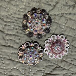 Vintage Style Rhinestone concho Set